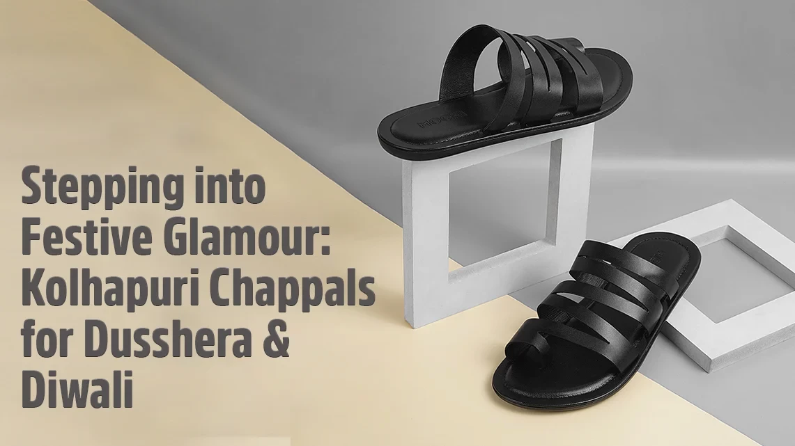 Stepping into Festive Glamour: Kolhapuri Chappals for Dusshera and Diwali | Biofoot