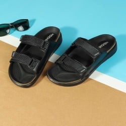 Men Black Casual Slippers