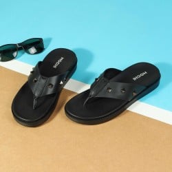 Men Black Casual Slippers