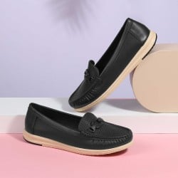 Women Black Casual Loafers