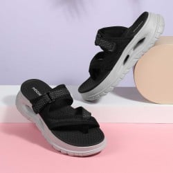 Women Black Casual Slippers