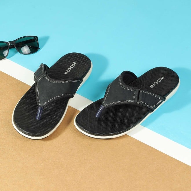 Mochi Men Black Casual Slippers (SKU: 16-1132-11-40) Mochi Men Black Casual Slippers (SKU: 16-1132-11-40)