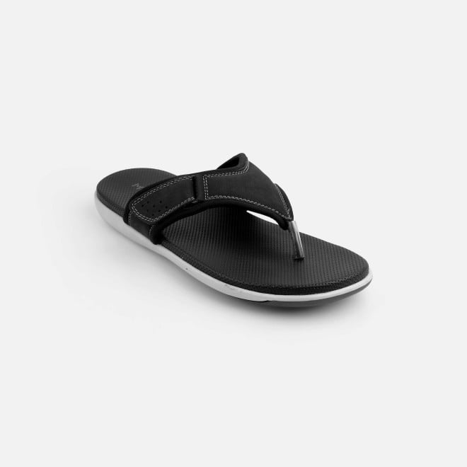 Mochi Men Black Casual Slippers (SKU: 16-1132-11-40) Mochi Men Black Casual Slippers (SKU: 16-1132-11-40)