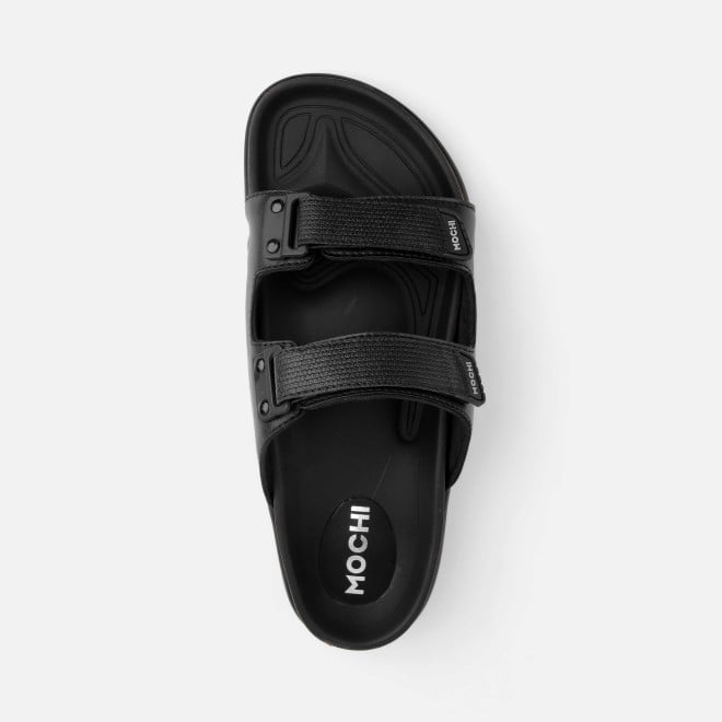 Mochi Men Black Casual Slippers (SKU: 16-1188-11-41) Mochi Men Black Casual Slippers (SKU: 16-1188-11-41)