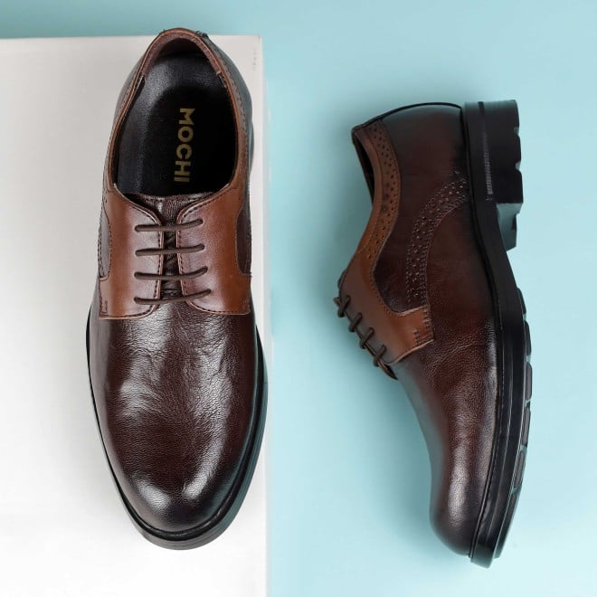 Mochi Men Brown Formal Lace Up (SKU: 19-723-12-43)