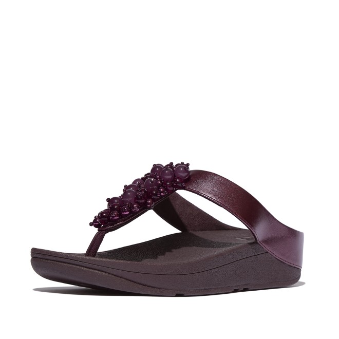 Fitflop Fino Bauble-Bead Toe-Post Sandals (SKU: 228-382-26-3)