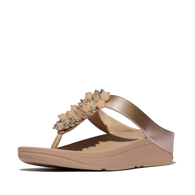 Fitflop Fino Bauble-Bead Toe-Post Sandals (SKU: 228-382-37-3)