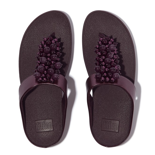 Fitflop Fino Bauble-Bead Toe-Post Sandals (SKU: 228-382-26-3)
