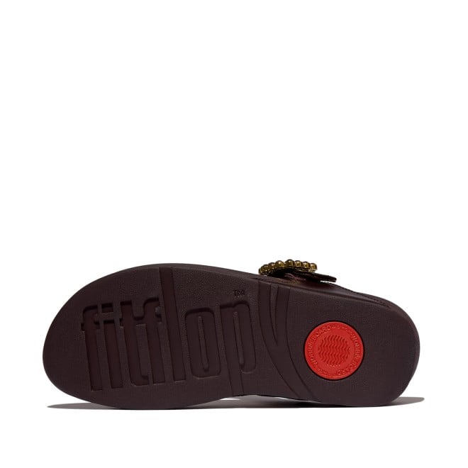 Fitflop Lulu Crystal-Buckle Leather Toe-Post Sandals (SKU: 228-422-26-3)