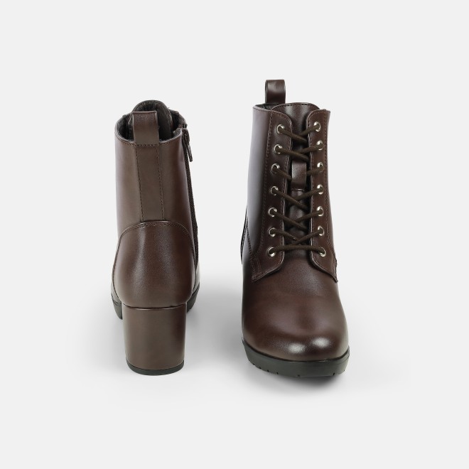 Mochi Women Brown Party Boots (SKU: 31-1034-12-38)