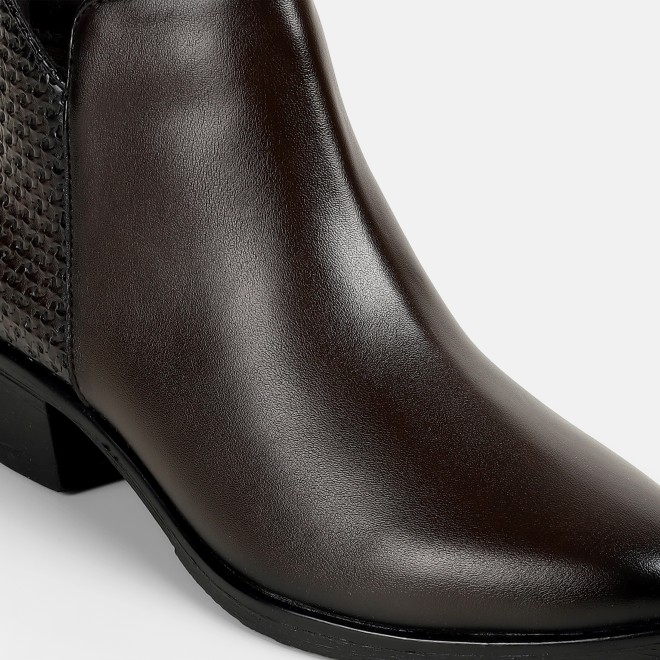 Mochi Women Brown Party Boots (SKU: 31-1223-12-39)