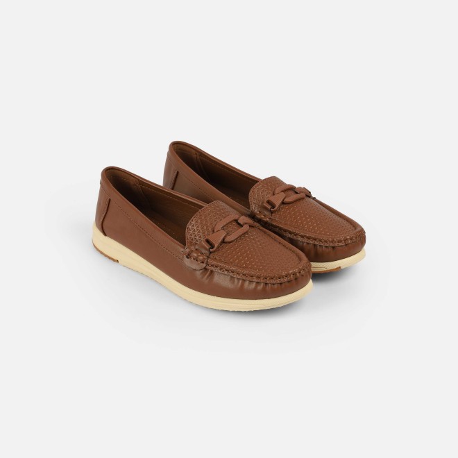 Mochi Women Brown Casual Loafers (SKU: 31-1243-12-36)