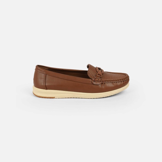Mochi Women Brown Casual Loafers (SKU: 31-1243-12-36)