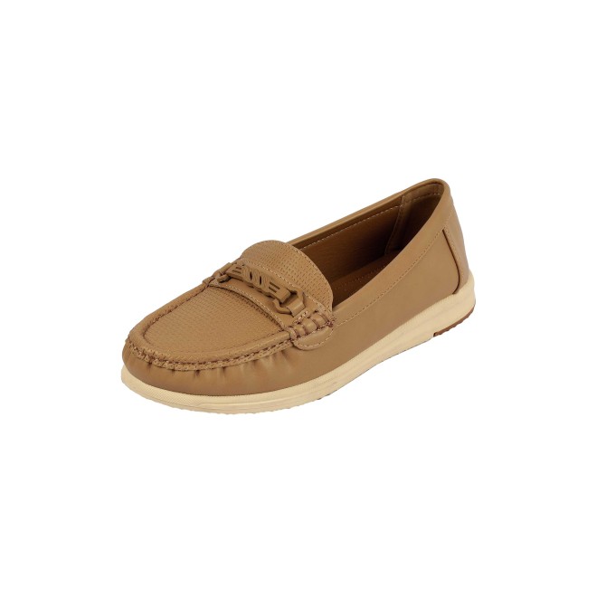 Mochi Women Beige-red Casual Loafers (SKU: 31-1244-89-37)