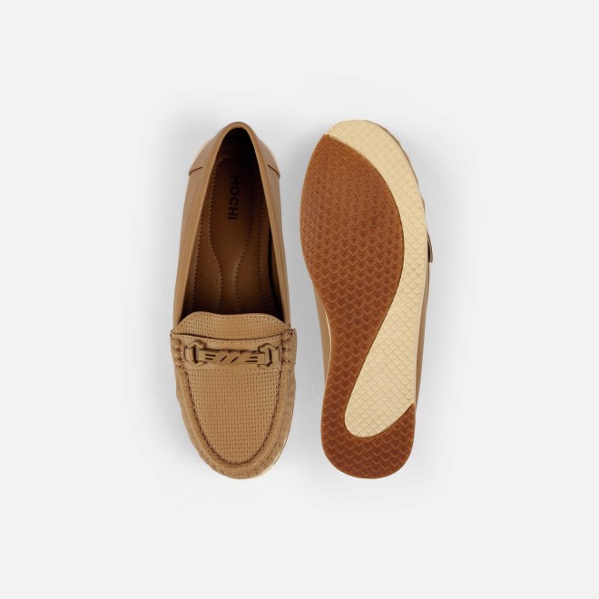 Mochi Women Beige-red Casual Loafers (SKU: 31-1244-89-37)
