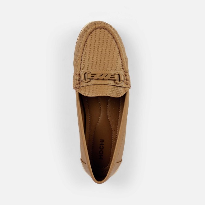 Mochi Women Beige-red Casual Loafers (SKU: 31-1244-89-37)