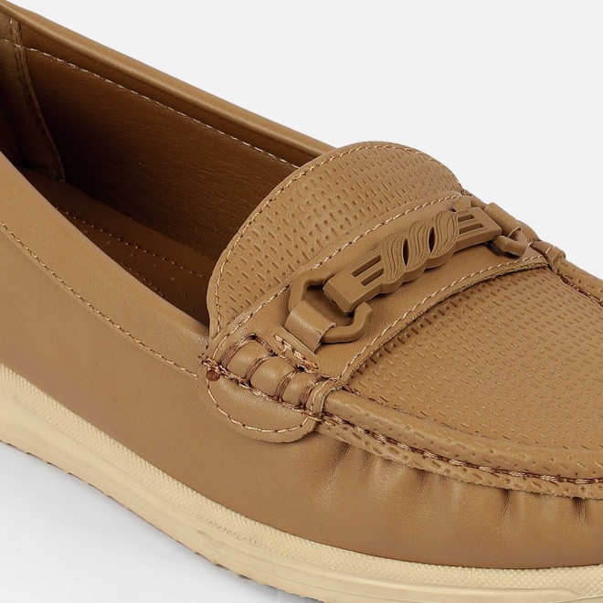 Mochi Women Beige-red Casual Loafers (SKU: 31-1244-89-37)