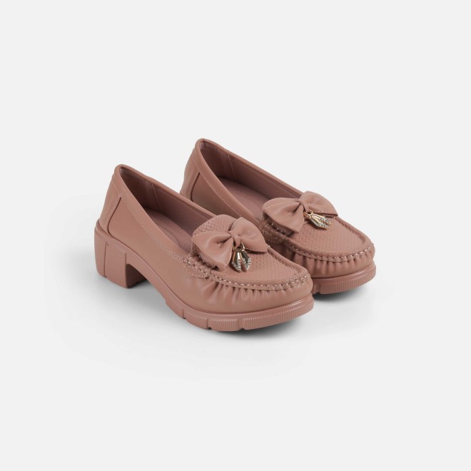 Mochi Women Peach Casual Loafers (SKU: 31-1246-80-36)