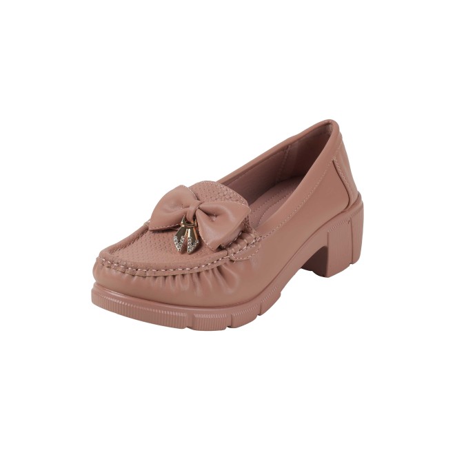 Mochi Women Peach Casual Loafers (SKU: 31-1246-80-36)