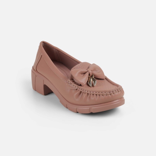 Mochi Women Peach Casual Loafers (SKU: 31-1246-80-36)