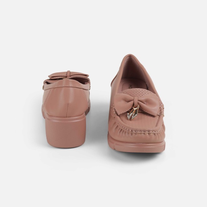 Mochi Women Peach Casual Loafers (SKU: 31-1246-80-36)