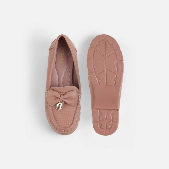 Mochi Women Peach Casual Loafers (SKU: 31-1246-80-36)