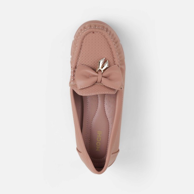 Mochi Women Peach Casual Loafers (SKU: 31-1246-80-36)