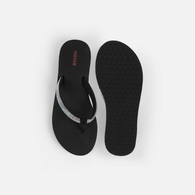 Mochi Women Black Casual Slippers (SKU: 32-1487-11-36)