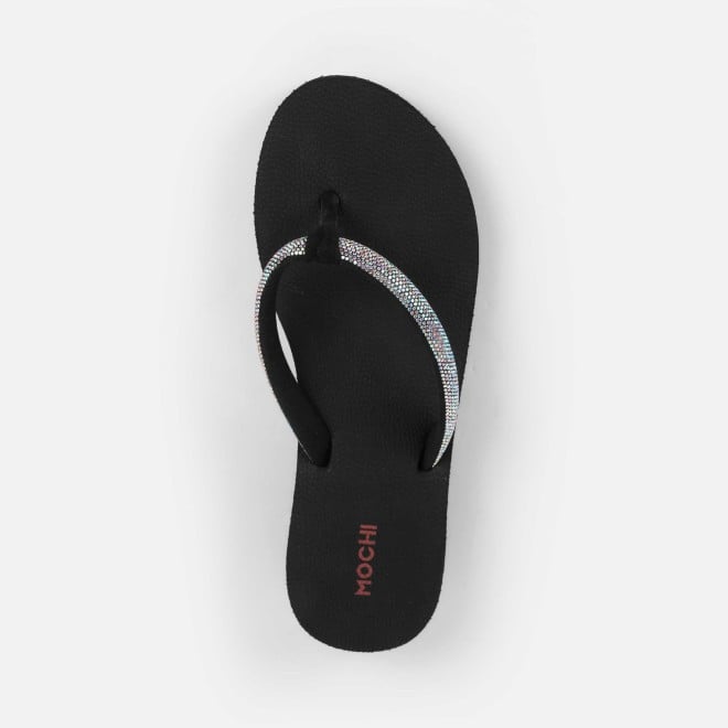 Mochi Women Black Casual Slippers (SKU: 32-1487-11-36)
