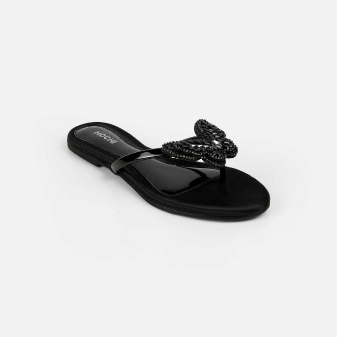 Mochi Women Black Casual Slippers (SKU: 32-1506-11-36)