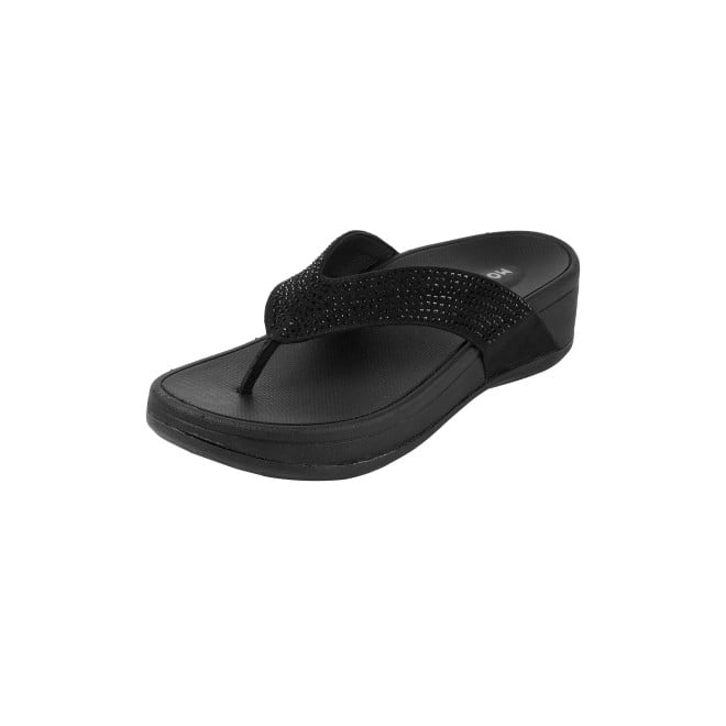 Mochi Women Black Casual Slippers (SKU: 32-1507-11-36)