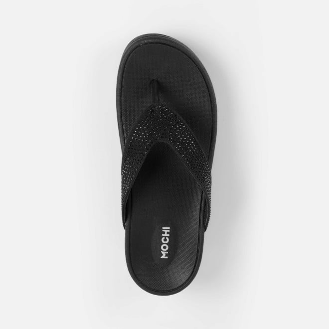 Mochi Women Black Casual Slippers (SKU: 32-1507-11-36)