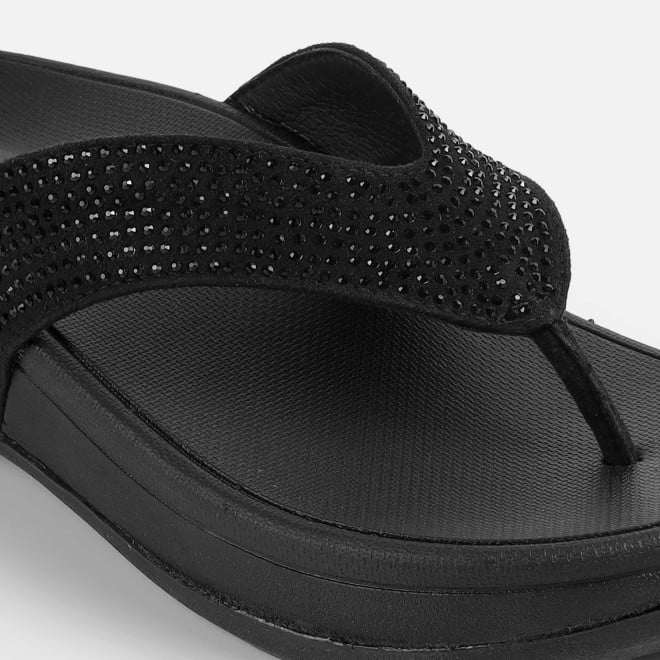 Mochi Women Black Casual Slippers (SKU: 32-1507-11-36)