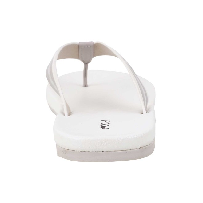 Mochi Women White Casual Slippers (SKU: 32-1665-16-39)