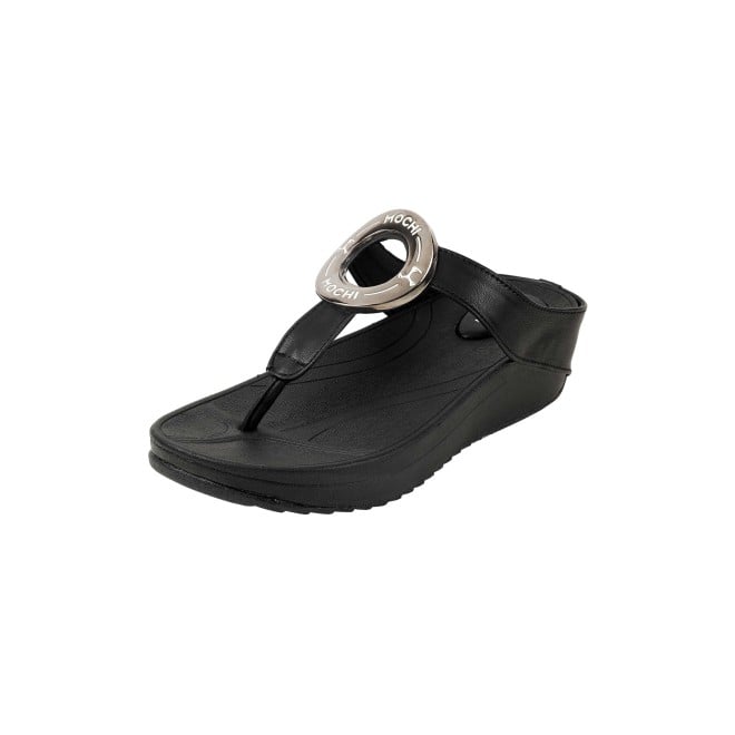 Mochi Women Black Casual Slippers (SKU: 32-278-11-37)
