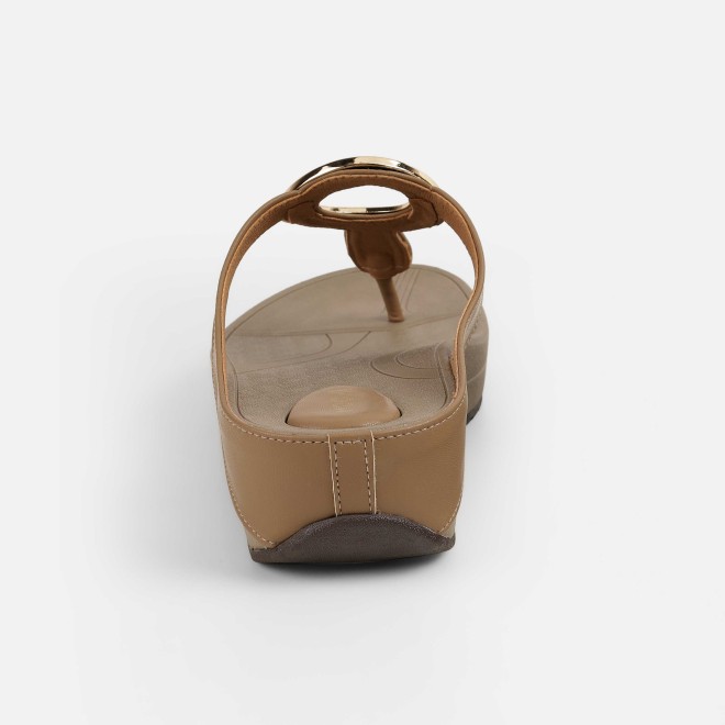 Mochi Women Beige Casual Slippers (SKU: 32-278-20-36)