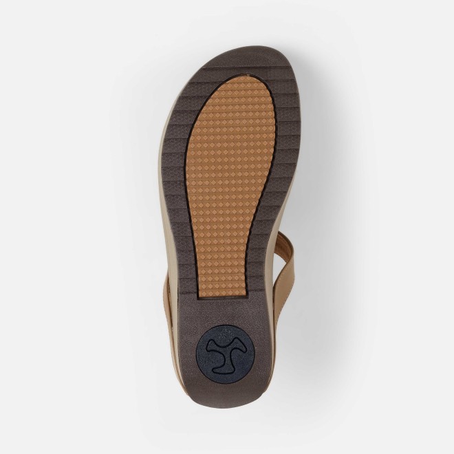 Mochi Women Beige Casual Slippers (SKU: 32-278-20-36)