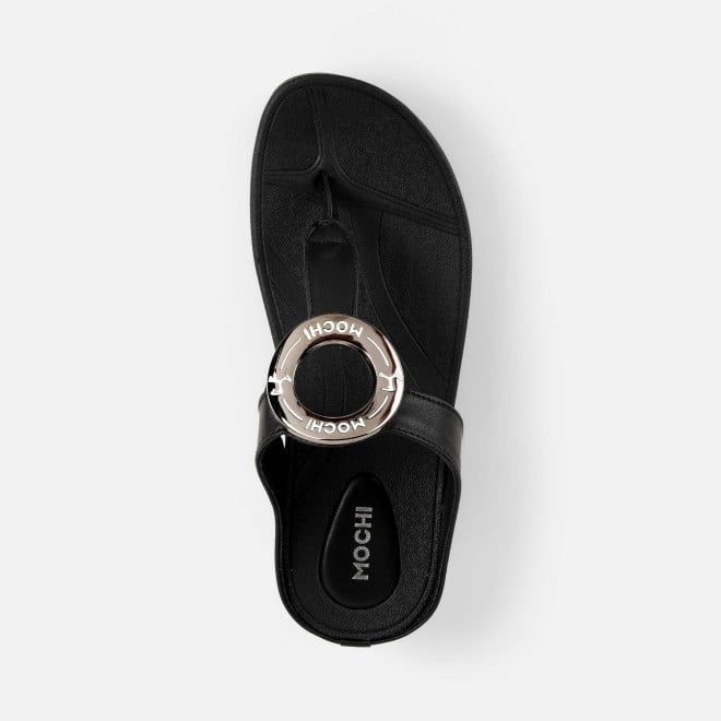 Mochi Women Black Casual Slippers (SKU: 32-278-11-37)