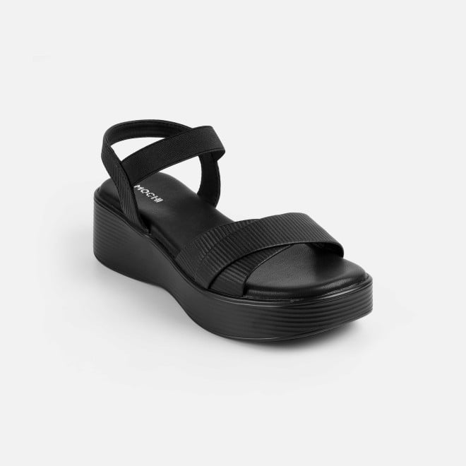 Mochi Women Black Casual Sandals (SKU: 33-1338-11-36)
