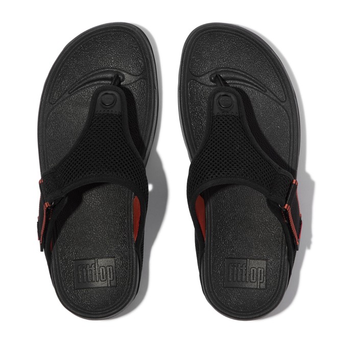 Fitflop Trakk Mens Adj. W-Resistant Mesh Toe-Post Sandals (SKU: 338-419-11-7)