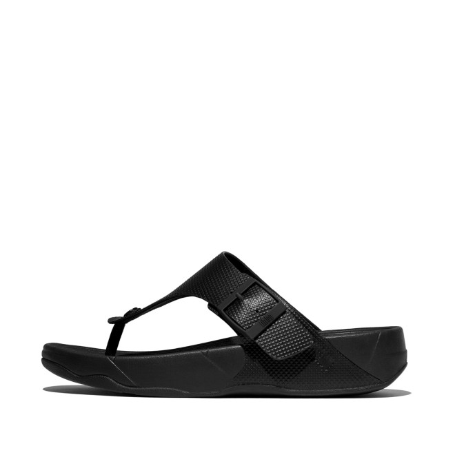 Fitflop Trakk Mens Buckle Embossed-Leather T-Post Sandals (SKU: 338-420-11-7)