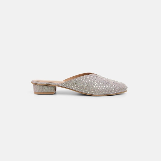 Mochi Women Gold Ethnic Slip Ons (SKU: 35-2089-15-38)