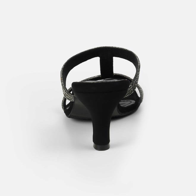 Mochi Women Black Party Slip Ons (SKU: 35-2354-11-36)