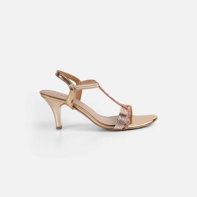 Mochi Women Rose-gold Party Sandals (SKU: 35-561-52-36)