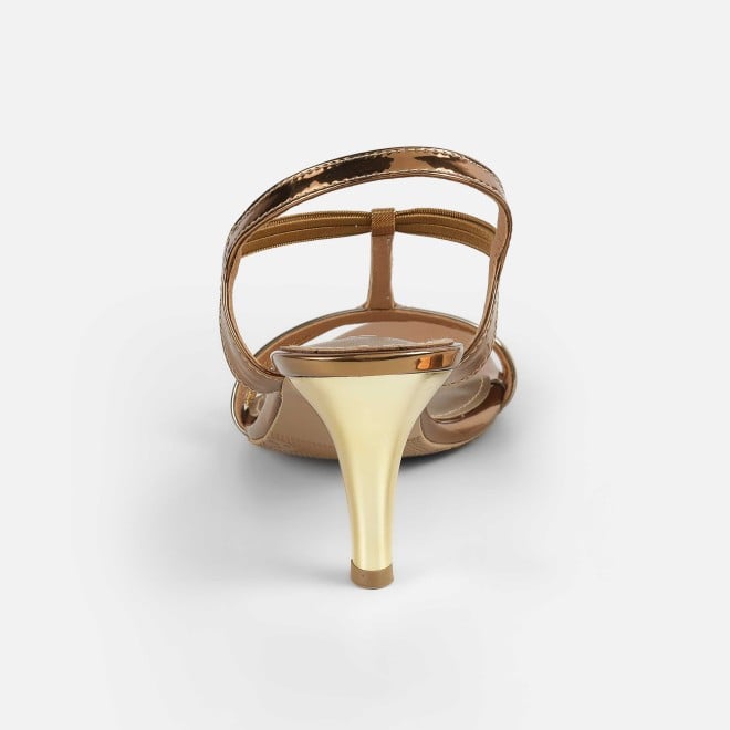 Mochi Women Antic-gold Party Sandals (SKU: 35-561-28-36)