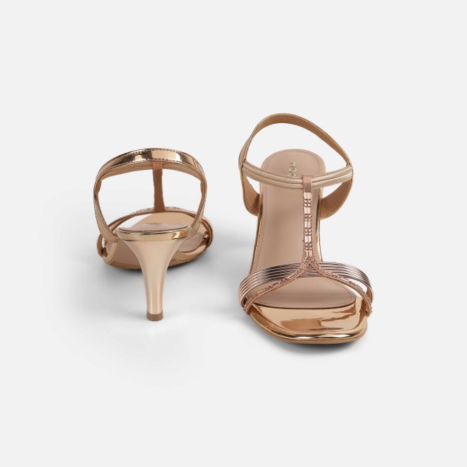 Mochi Women Rose-gold Party Sandals (SKU: 35-561-52-36)