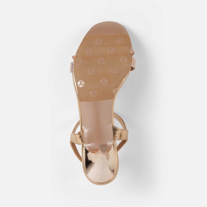 Mochi Women Rose-gold Party Sandals (SKU: 35-561-52-36)