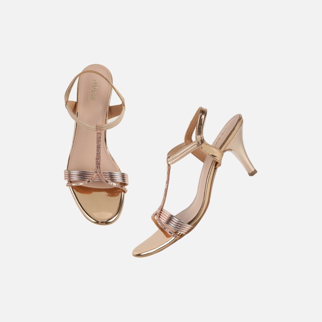 Mochi Women Rose-gold Party Sandals (SKU: 35-561-52-36)