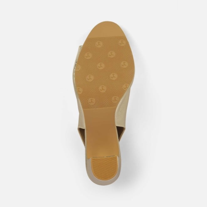 Mochi Women Gold Party Sandals (SKU: 40-424-15-36)