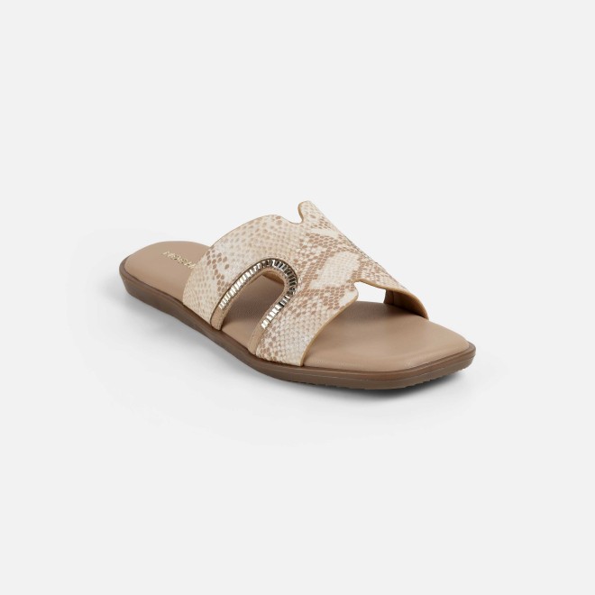 Mochi Women Beige Casual Slip Ons (SKU: 41-517-20-37)